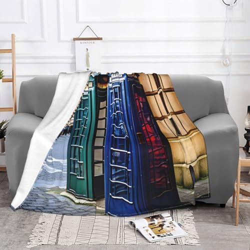 Couverture en flanelle douce cabine britannique plaid lit haute densité - 3
