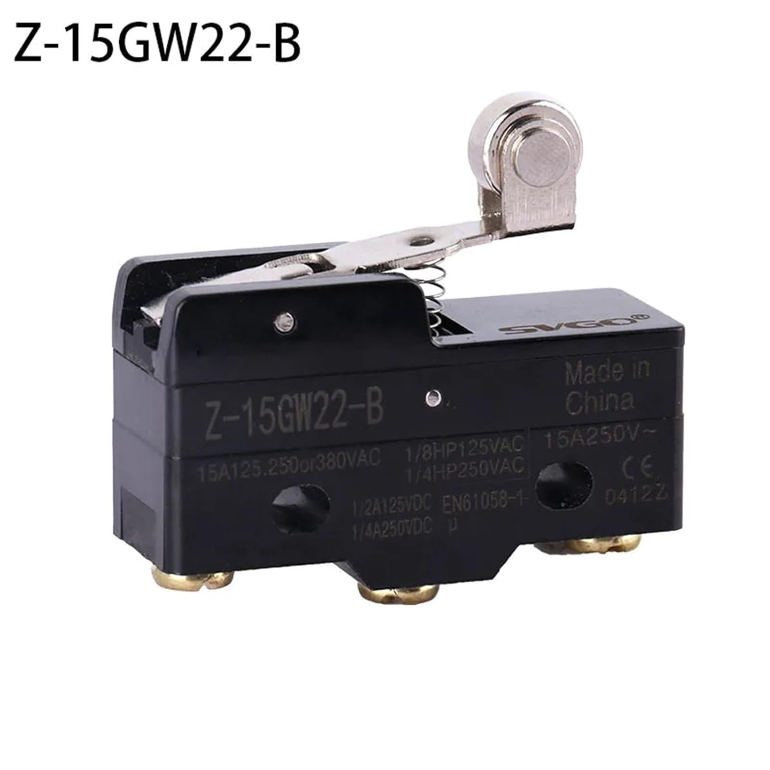 Short Roller Hinge Normally Open/Close Lever Limit Switch Z-15GW22-B 1Pcs