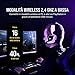immagine 3Corsair VOID ELITE Wireless Cuffie Gaming con Microfono, Audio 7.1 , Wireless 2.4 GHz a Bassa Latenza, 12 metri di portata, Personalizzabili Illuminazione con PC, PS4 Compatibilità, Bianco