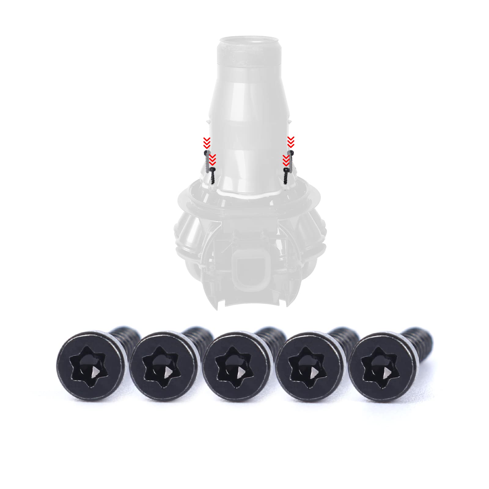 Cyclone Screws Replacement for Dyson V7 V8 SV10 SV11 Vacuum Cleaner, Cyclone Inner Seal Screws Replacement Parts