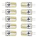 Produktbild 10er-Pack G4 LED Lampe Birne,5W 290-320LM,LED Leuchtmittel,3000K Warmweiß,64X 3014 SMD Kieselgel,220V/12V ACLED Dekorative Leuchten Abstrahlwinkel 360º,LED Birnen (AC 12 Volt)