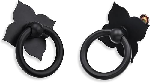 Miniatura 7 de MUMIAO Manijas de latón antiguo para cajones, manijas de cajón de gabinete, manijas antiguas de un solo agujero de cobre para muebles, armarios,