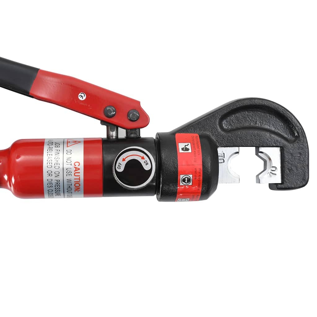 Generic Alicates de crimpado hidráulicos, portátiles y fáciles de usar, pelar y engarzar cables, para tamaños de alambre de 4-70 mm², crimpado hexagonal, fuerza de crimpado de 50 KN, material de acero