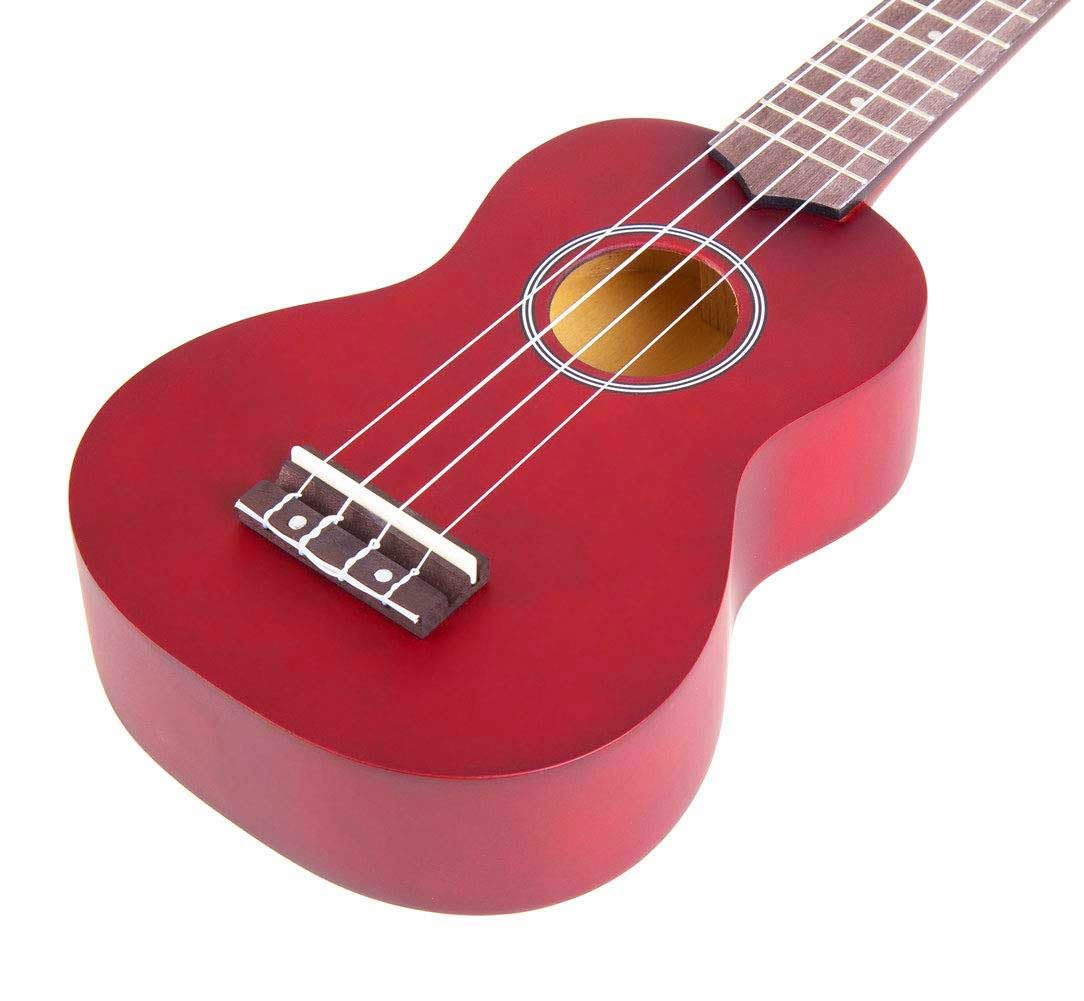 Everjoys Ukulele Soprano per Principiante Adulto Uculele da 21 Pollici con Borsa, Accordatore, Corde Aggiuntive, Cinturino, Plettri, Mogano