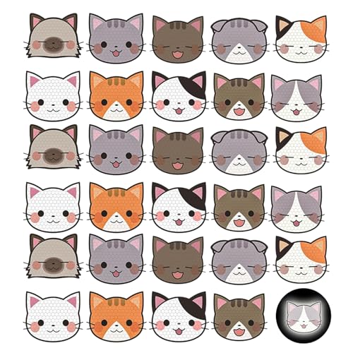 Erioscar 30 Stück Reflektierende Aufkleber, wasserdichte Reflektoren...