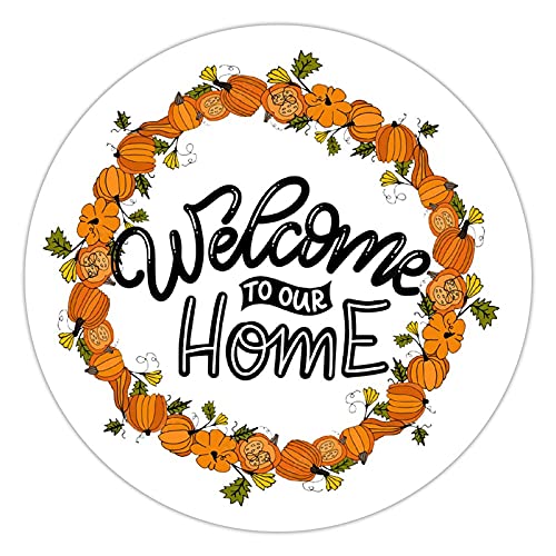 Aroggeld Q8GDB2TVOQHU 100 Pcs Halloween Stickers For Kids Welcome To My Home Pumpkin Wreath Autumn Stickers Halloween Decorations Stickers For Envelope Seals Candy Halloween Party Decorations cover
