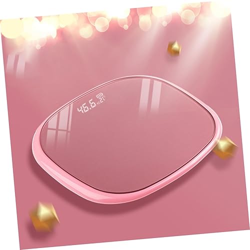 Miniatura 8 de Mikinona Báscula digital inteligente de peso corporal recargable por USB, monitor de grasa de vidrio templado para gestión de fitness en el hogar