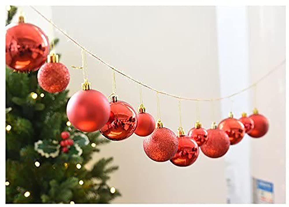 Mehrfarbige Weihnachtskugeln aus Kunststoff, Schalkugeln, Christbaumschmuck, 6 Schachteln mit Weihnachtskugeln, Mattfarbene Kugeln, Partyfensteranhänger