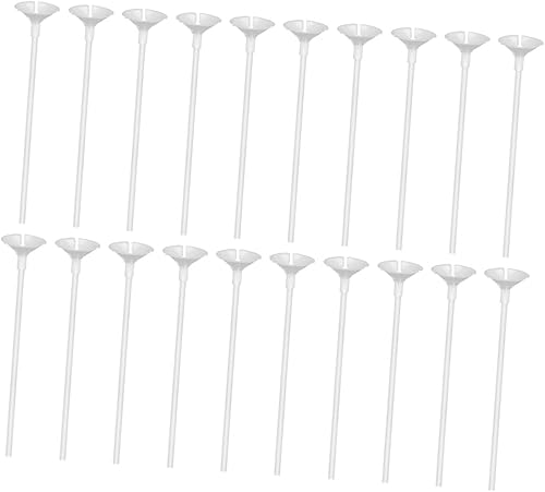 DIYEAH 50 soportes de plástico para barra de globos, soportes de globos de San Valentín, centro de mesa, soporte para globos de graduación, soporte