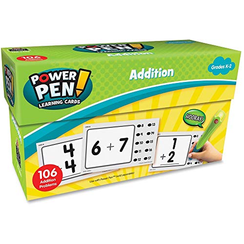Image of Teacher Created Resources Power Pen Learning Cards: Addition (TCR6456)