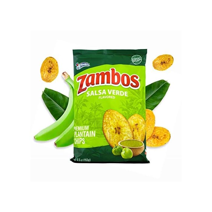 Buy Zambos Plantain Chips Delicious Plantain Chips with Green Salsa