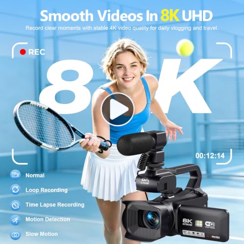 Image of Ultra 8K 64MP Camcorder Video Camera Vlogging for YouTube