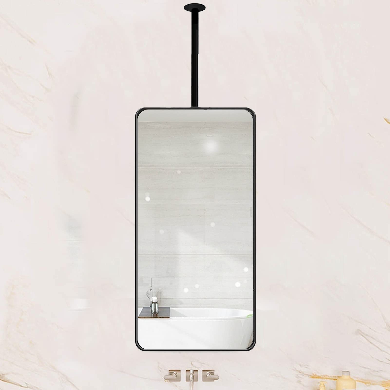 Miroir de courtoisie pour salle de bain et chambre miroir suspendu chic