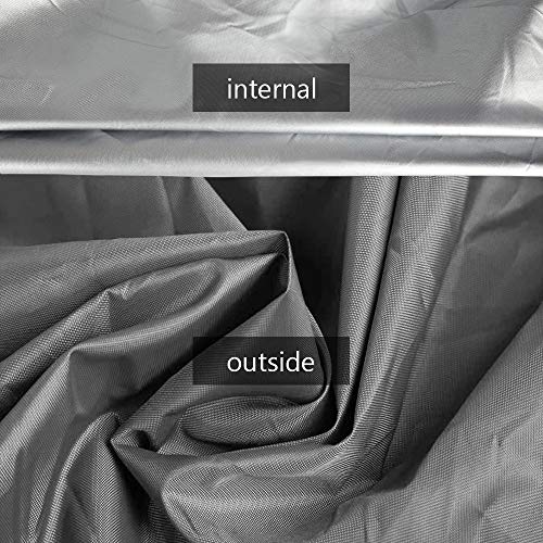 Gymtop Waterproof Kayak Canoe Cover-7.8-18Ft Storage Dust Cover Uv Protection Sunblock Shield For Fishing Boat/Kayak/Canoe 7 Sizes (Gray(Upgraded), Suitable For 9.3-10.5Ft Kayak) #TOP4