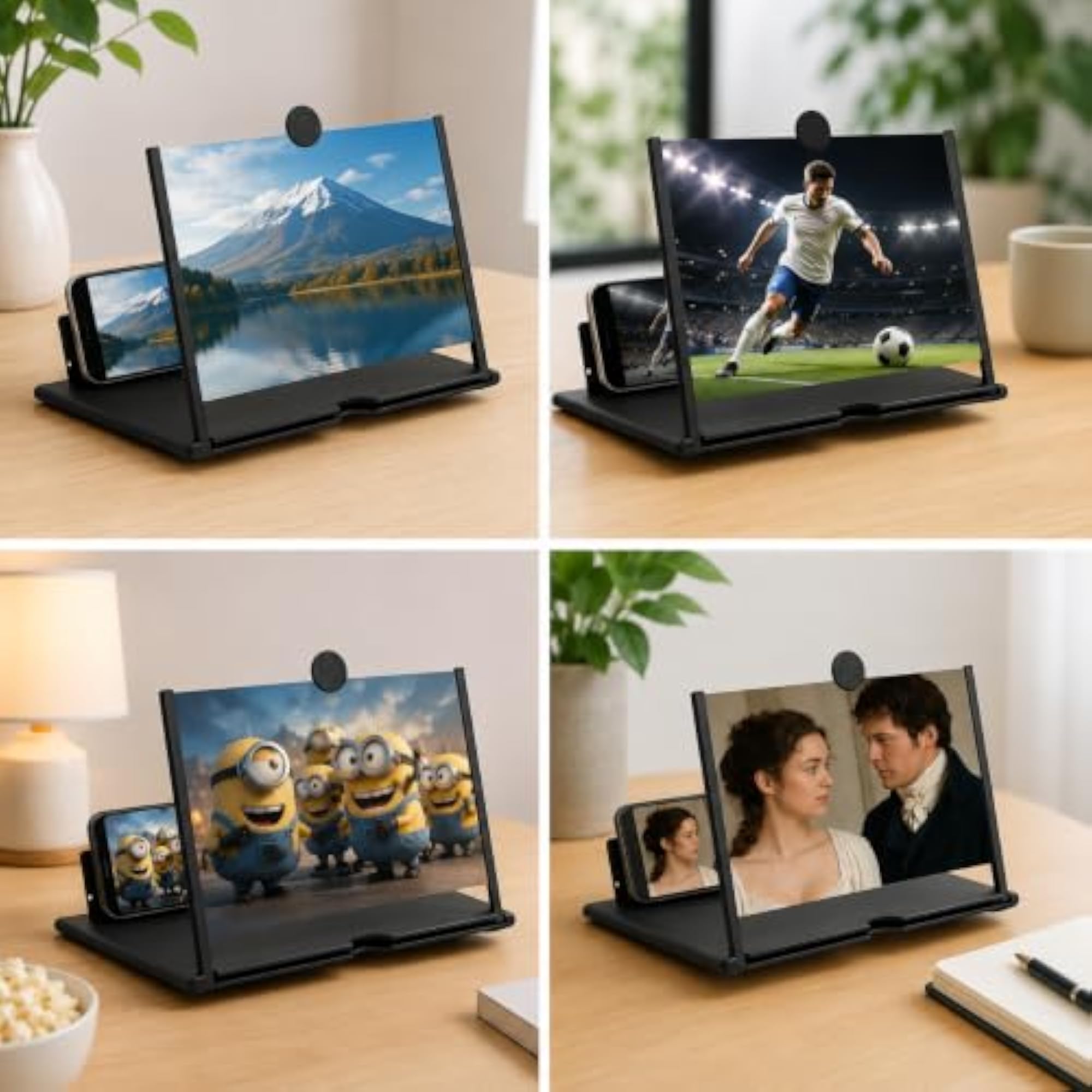 3D HD Screen Magnifier & Phone Holder, Eye Protection