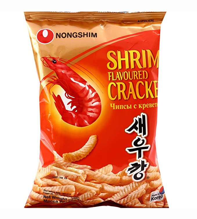 Nongshim Shrimp Flavoured Crackers 75g (ShrimpCrackerPack of 1