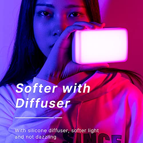 VL120 RGB Mini luz de vídeo LED 2500K-9000K luz de Preenchimento de Fotografia Dimmable CRI95 + 20 E