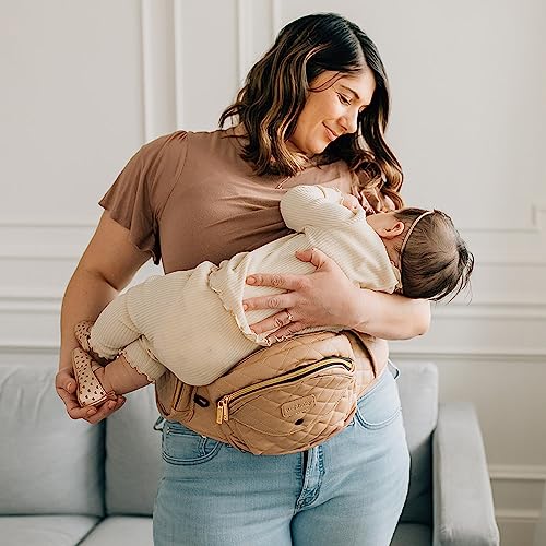 Tushbaby - Safety-Certified Hip Seat Baby Carrier - Mom’s Choice Award Winner, Seen on Shark Tank, Ergonomic Carrier & Extenders for Newborns & Toddlers (Carrier, Leopard)