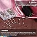 83 Pieces C J I Shaped Wig Needle T Pins Black Thread for Wig Making Hair Extension Handcraft Hand Sewing