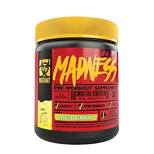 MUTANT Madness | Original Mutant Pre-Workout Powder| High-Intensity Workouts)| 30 Serving | 225 g (.83 lb) | Roadside Lemonade