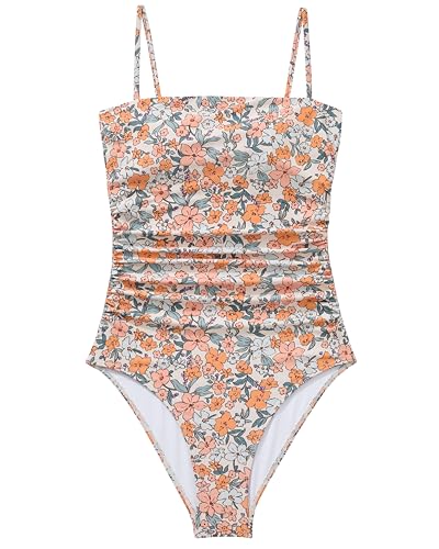 Image of SUUKSESS Women Sexy One Piece Swimsuit Tummy Control Square Neck Bathing Suit