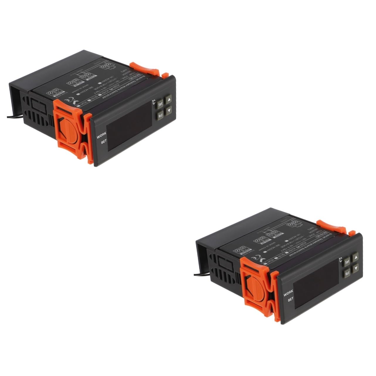 OUNONA 2 Piezas Termostato para refrigerador frigorifico congelador controlador de temperatura digital termostato digital controlador de temperatura electrónico inteligente microordenador