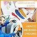 Minatee 2 Pcs 12 x 12 Inch Plastic Body Filler Mixing Board with 3 Pcs Reusable Body Filler Spreaders 4, 5, 6 Inch Plastic Spreaders, Auto Body Tools for Applying Automotive Fillers Putties Glazes