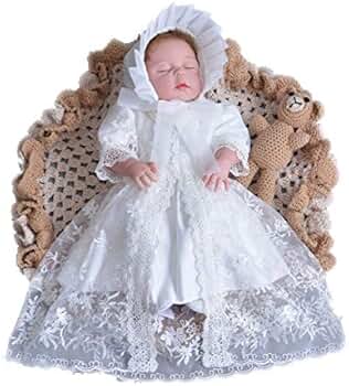 miniHOUSE ホワイトベビードレス セレモニー　4点セット Amazon.co.jp: [MINI.A] 60cm~70cm ホワイト 令和 セレモニー