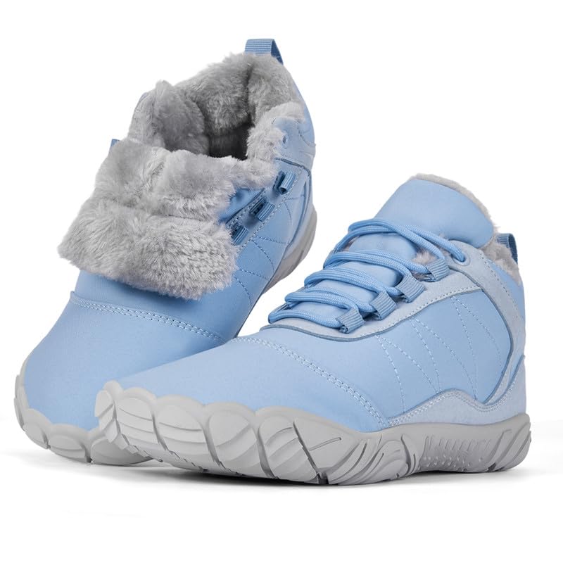 Image of Hi-Y2Kgirls Winter Hike Barefoot Boots Women, Snow Boots for Women Wide Toe | Winter Hike Barefoot Boots Women, Snow Boots for Women Men Wide Toe Waterproof Non-Slip Ankle Shoes