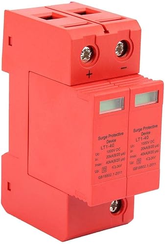 Dispositivo de pararrayos de baja tensión DC1000V 2P 20KA40KA del dispositivo protector de la casa