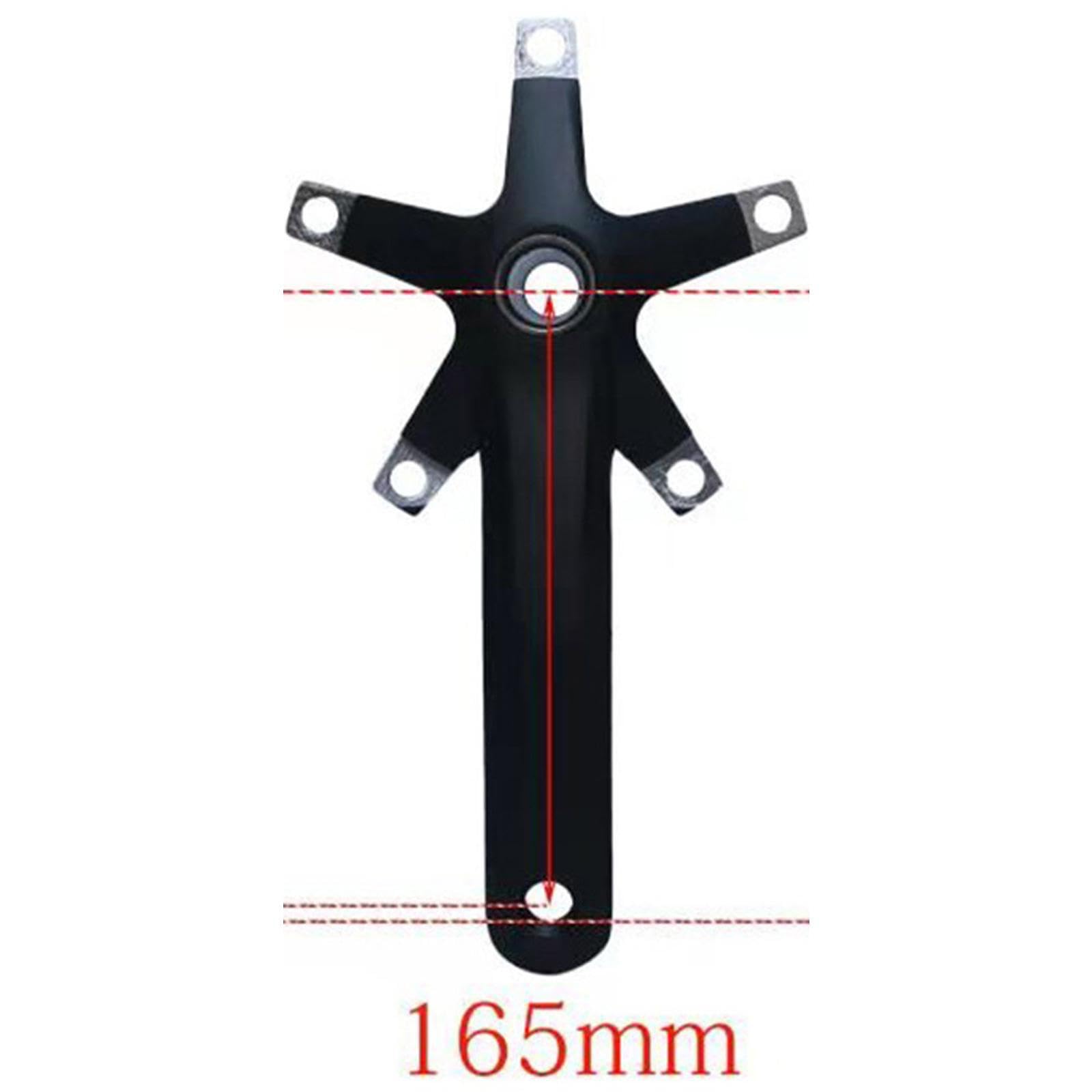 Set di pedivelle per mountain bike cave ad resistenza in lega di alluminio leggera per biciclette, set di pedivelle per mountain bike in lega di, Manovella e movimento centrale, 165