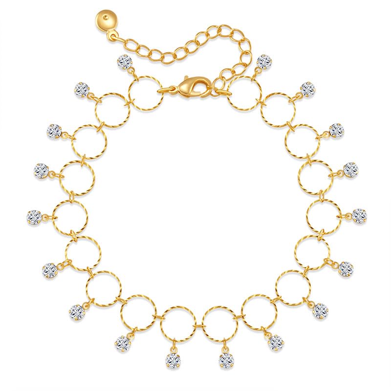 Yumikoo 18K Gold Plated Anklets for Women, Adjustable Dainty Layered Ankle Bracelets, Multi Style Fashion Jewelry