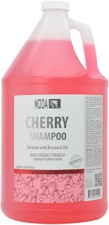 MODA - Moisturizing Shampoo for All Hair Types, Cherry, 128 Oz, Professional - Deeply Cleanses and Conditions, Strengthens, Restores and Shine your Hair