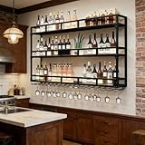 amhricho Botellero Industrial Montado En La Pared, 120 * 25 * 90CM)