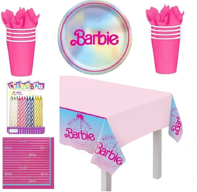 Malibu Barbie Plastic Scene Setter, 8.4ft x 5.4ft