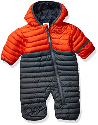 Columbia Baby Powder Lite Reversible Bunting, Grill/State Orange, 3/6