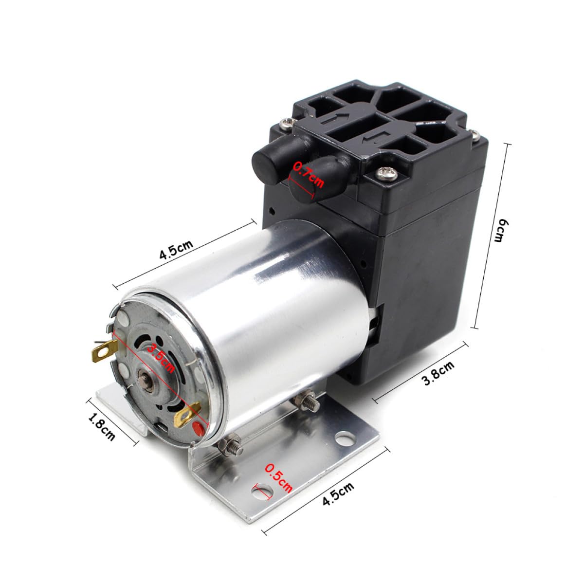 Elektrische Vakuumpumpe 12 V mit 5 L/min, 65 Kpa