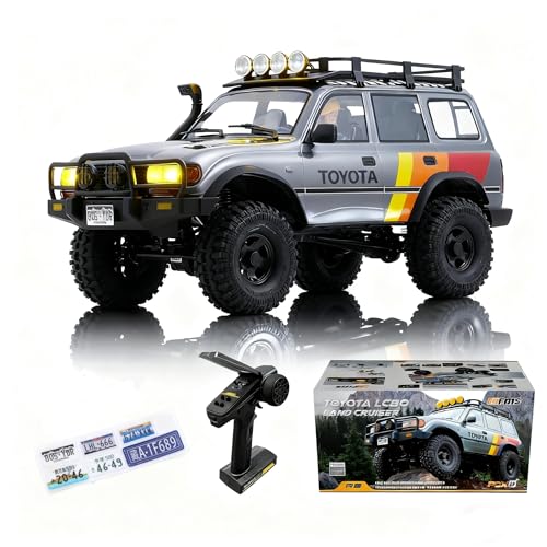 FMS FCX10 1/10 RC Crawler Land Cruiser LC80 Toyota Licensed, 4WD 2.4Ghz RC Rock Crawler, Hobby Grade...