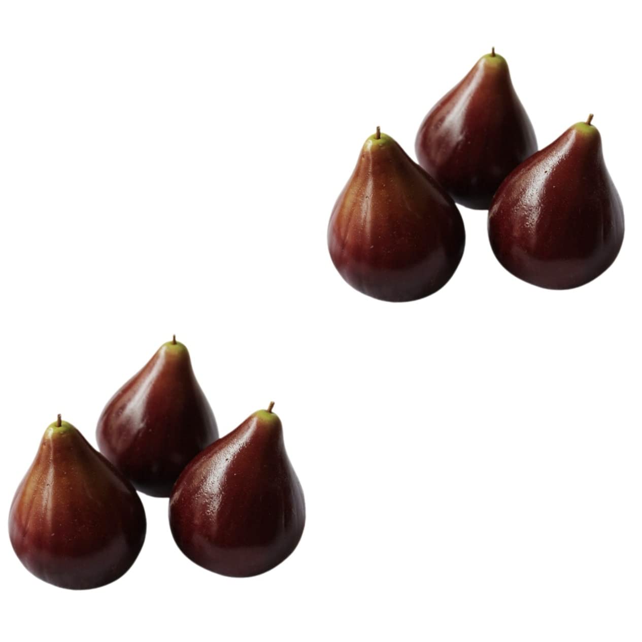 Generic 6 Pcs Artificial Fig Fruits Cherry Decor Plastic Fig Ornaments Lifelike Fruit Realistic Fig Decor Faux Fruit Decor Realistic Table Decor Table Centerpieces for Dining Room Toy