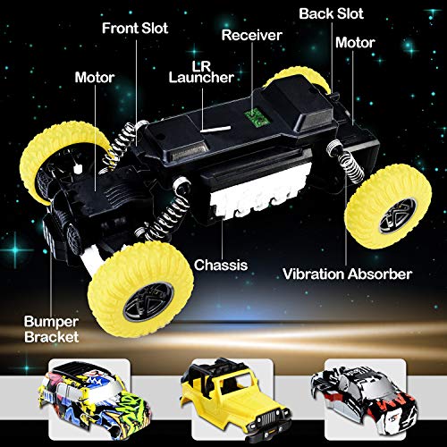 KULARIWORLD RC Cars Rechargeable Remote Control Car Off Road Truck Hobby RC Crawlers Toy for Kids Boys Girls Gift 27 MHz High Speed Stunt Vehicle with 2 Rechargeable Batteries