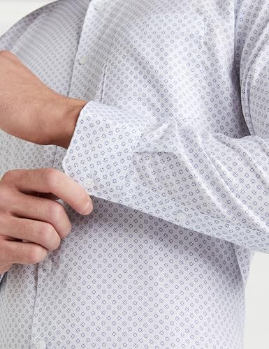 Image of Van Heusen Formal Printed Shirt for Men| Premium Cotton| Full Sleeves| Slim Fit |Breathable Fabric