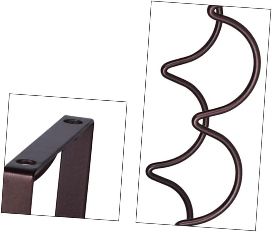 Wire Wine Rack Vintage Storage Modern Design Easy Assembly Non-Slip Base