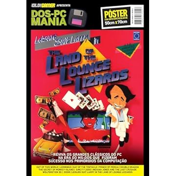 Capa do livro Leisure Suit Larry in The Land of the Lounge Lizards - Superpôster DOS-PC Mania