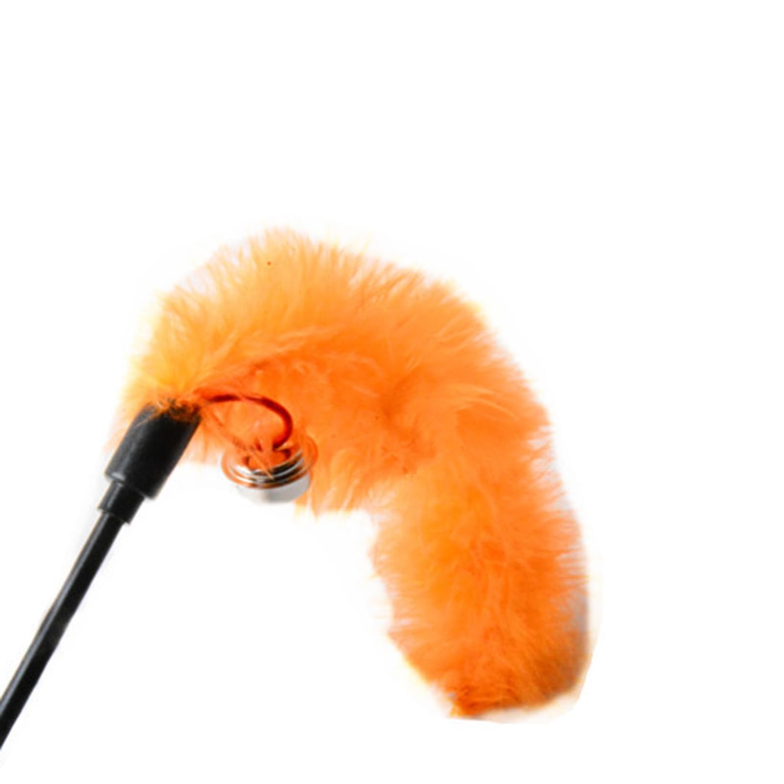 matumou Cat Kitten Teaser Plush Wire Wand with Bell Interactive Fun Pet Toy Gift
