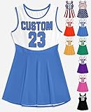 Yananka Personalized Cheerleader Costume Dresses for Women Girl Custom Cheerleading Outfit Customized Cheer Uniform