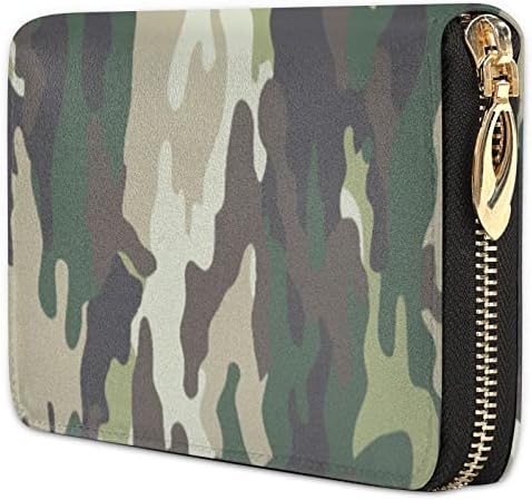 Billetera Mujer Billetera De Camuflaje Con Cadena Triple Diseño