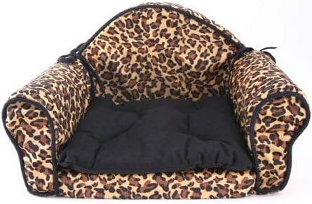 leopard dog bed