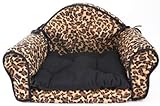 EDMBG Leopard Print PET BED Pillow Cushion - Sofa/couch Design - Dog, Cat, Puppy