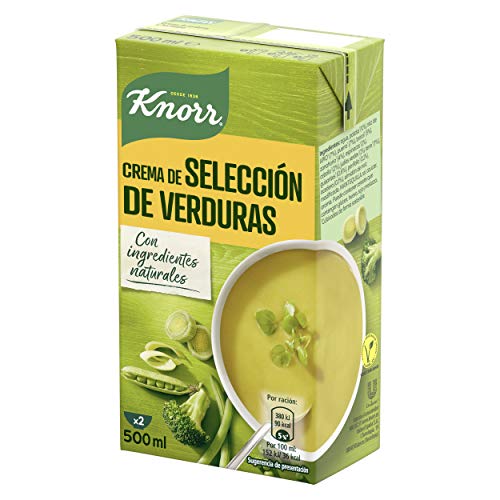 Knorr - Crema Verduras Mediterráneas sin Conservantes ni Colorantes Artificiales 1L