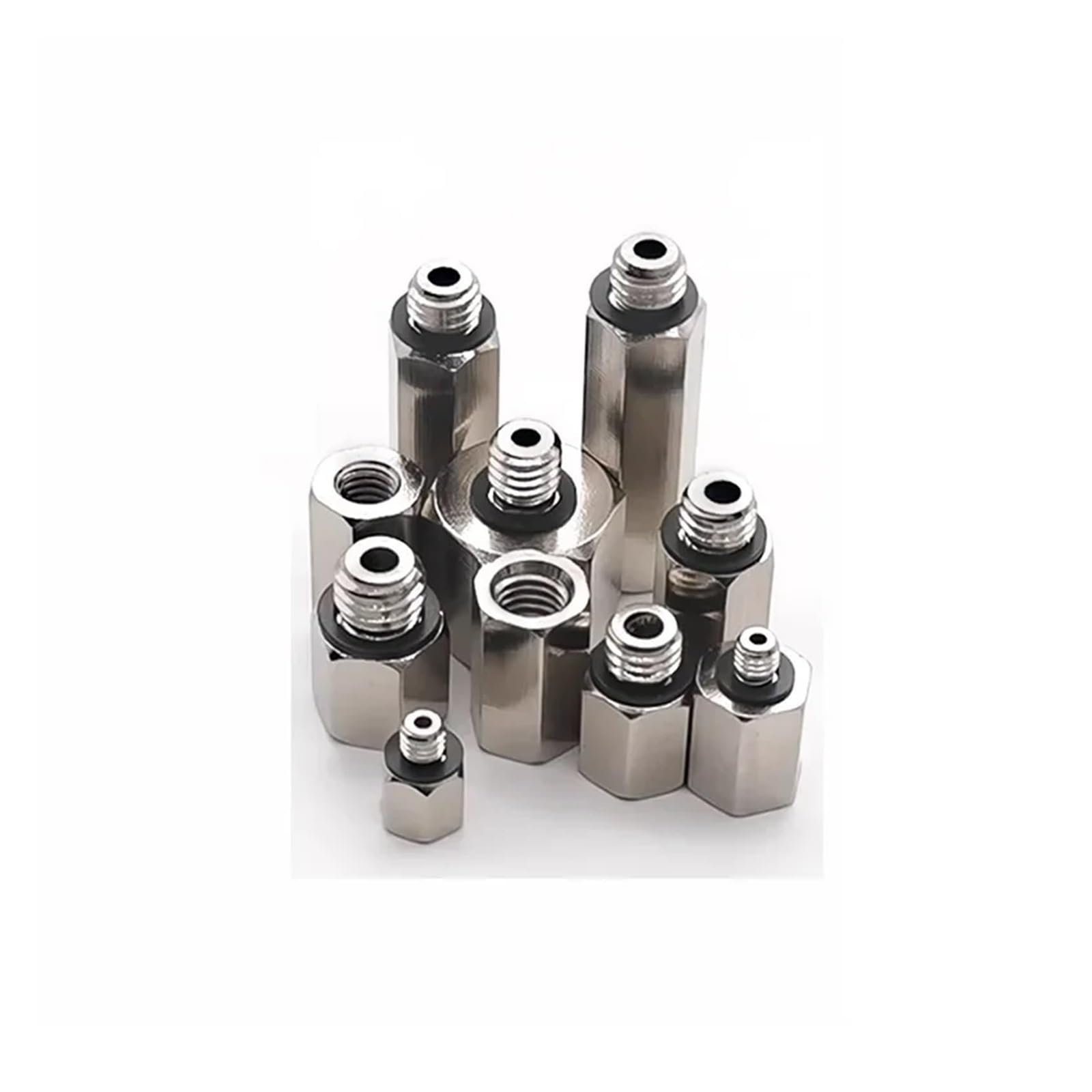 Confezione da 5 raccordi per tubi pneumatici, connettori e adattatori M3, M4, M5, M6 e M8 (3 pezzi per confezione)